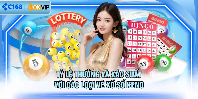 Tỷ lệ thưởng và xác suất với các loại vé xổ số Keno